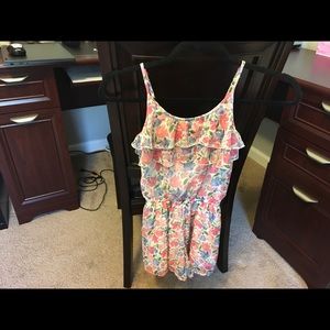 WORN ONCE Girls floral romper